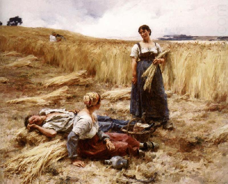 Leon Lhermitte Harvesters at Mount Saint-Pere china oil painting image